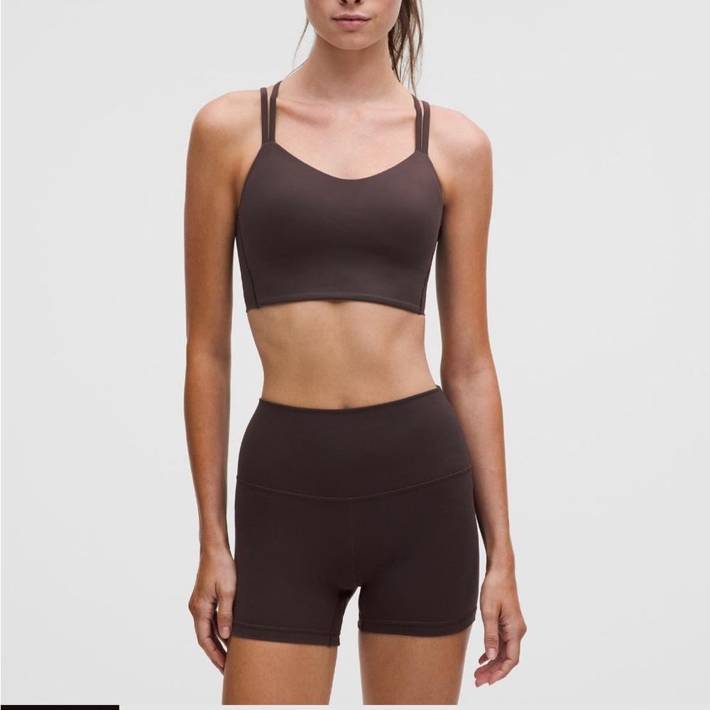 Lululemon Athletica Dark Brown Longline Bra Size 2